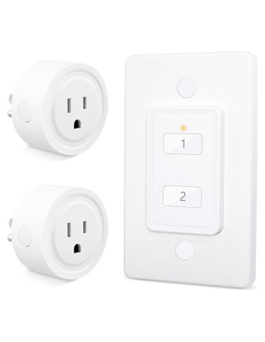 Adaptador de Enchufe Inalámbrico LoraTap Mini 2 Canales 10A