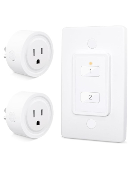 Adaptador de Enchufe Inalámbrico LoraTap Mini 2 Canales 10A