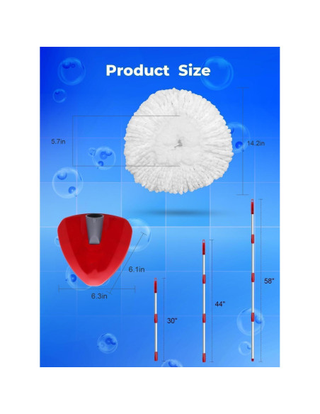 Juego de 4 Cabezas de Reemplazo para Mopa O-Cedar EasyWring
