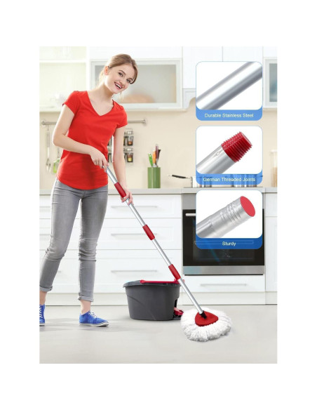 Juego de 4 Cabezas de Reemplazo para Mopa O-Cedar EasyWring