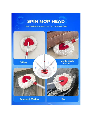 Juego de 4 Cabezas de Reemplazo para Mopa O-Cedar EasyWring