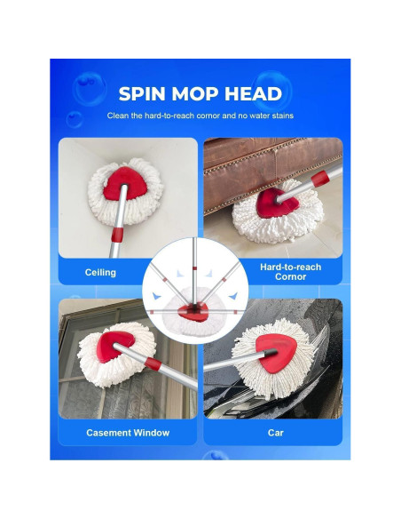 Juego de 4 Cabezas de Reemplazo para Mopa O-Cedar EasyWring