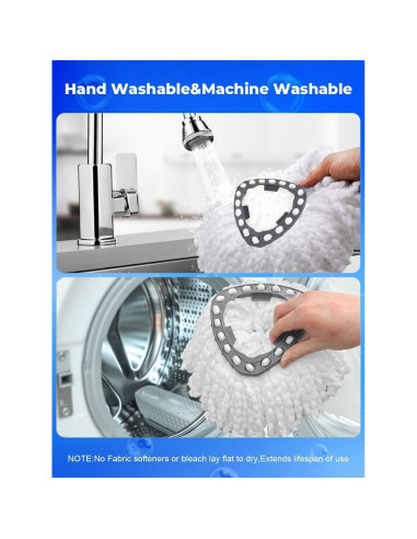 Juego de 4 Cabezas de Reemplazo para Mopa O-Cedar EasyWring