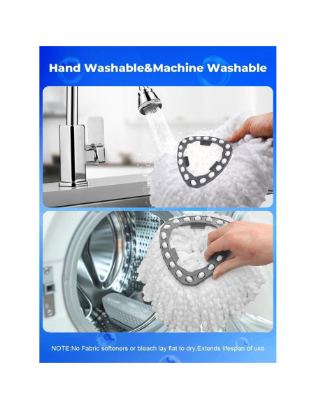 Juego de 4 Cabezas de Reemplazo para Mopa O-Cedar EasyWring