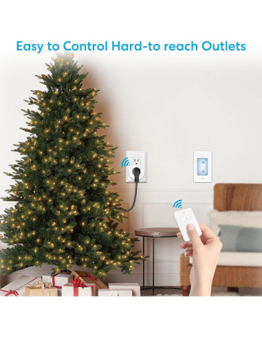 Adaptador de Enchufe Inalámbrico LoraTap Mini 2 Canales 10A