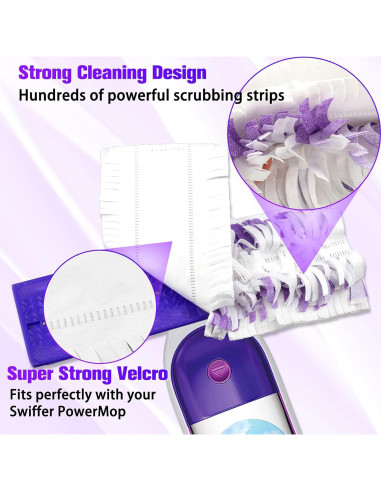 15 Recargas Paños Desechables Swiffer PowerMop Multi-Superficie