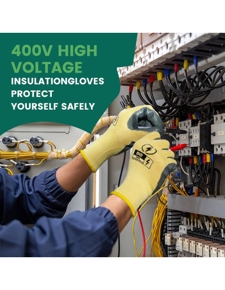 Guantes Aislados de Electricista SAVECASH 400V - 2 Pares