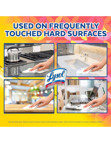 Toallitas desinfectantes Lysol 320 unidades, 4 paquetes