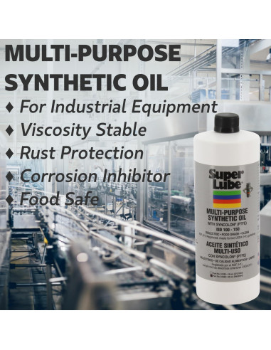Super Lube Aceite Sintético Multiusos ISO 68 Grado Alimenticio 118ml