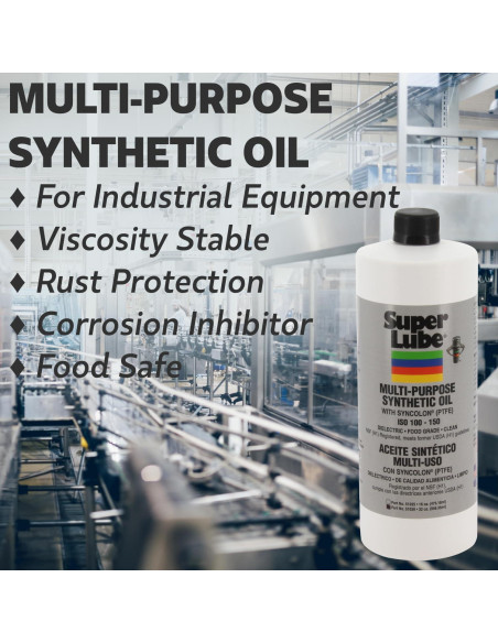 Super Lube Aceite Sintético Multiusos ISO 68 Grado Alimenticio 118ml