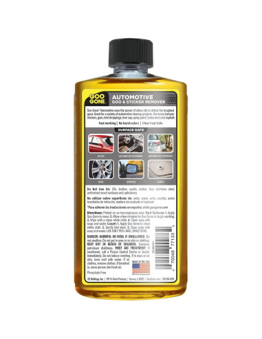 Goo Gone Automotriz - Limpiador Interiores y Carrocerías 473 ml