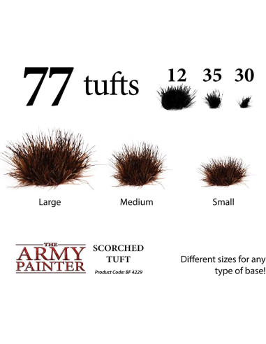 Kit de Césped Quemado The Army Painter para Miniaturas - 77 Pcs