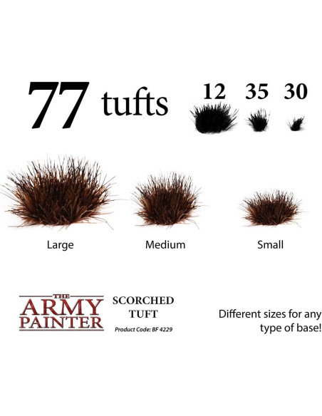 Kit de Césped Quemado The Army Painter para Miniaturas - 77 Pcs