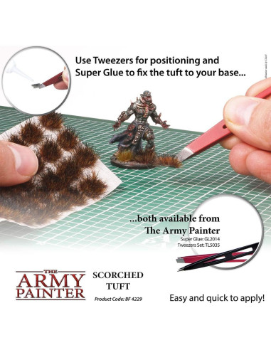 Kit de Césped Quemado The Army Painter para Miniaturas - 77 Pcs