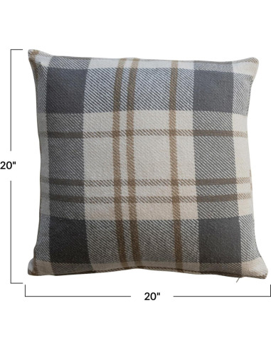 Almohada Decorativa Cuadrada Creative Co-Op 20x20 cm Multicolor