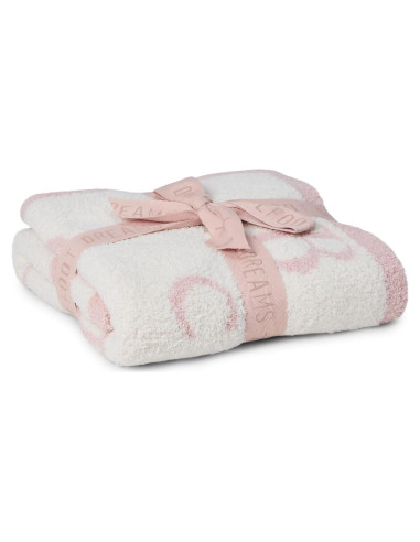 Manta CozyChic ABC Barefoot Dreams Rosa Bebé 76x102 cm