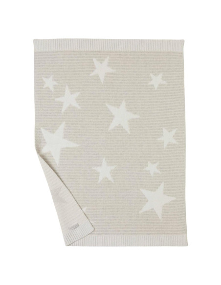 Manta de Cochecito Barefoot Dreams CozyChic Algodón Gris 76x102 cm