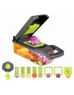 Cortador de Vegetales Manual Kuaguan 8 en 1 con Contenedor