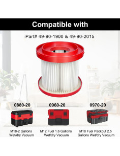 Filtros de Aspiradora ANBOO Paquete de 4 y 6 Esponjas 2