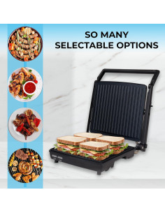 Prensa Panini Courant CPP-4141ST Acero Inoxidable 1400W 2