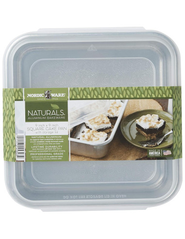 Bandeja Cuadrada para Pastel Nordic Ware con Tapa 25.1 cm