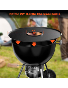 Plancha de Cocina BBQ Skyflame 65cm Cerámica para Parrilla 2