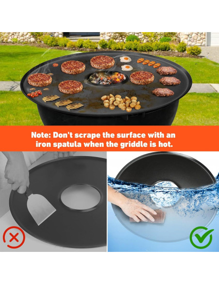 Plancha de Cocina BBQ Skyflame 65cm Cerámica para Parrilla