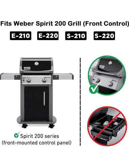 Plancha de Cocina Uniflasy 7637 Hierro Fundido 44.5 cm para Weber Spirit 200