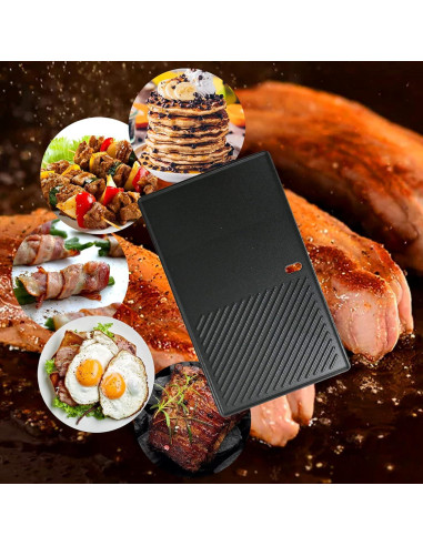 Plancha de Cocina Uniflasy 7637 Hierro Fundido 44.5 cm para Weber Spirit 200