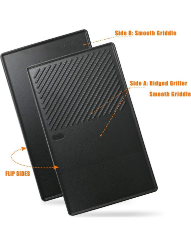 Plancha de Cocina Uniflasy 7637 Hierro Fundido 44.5 cm para Weber Spirit 200