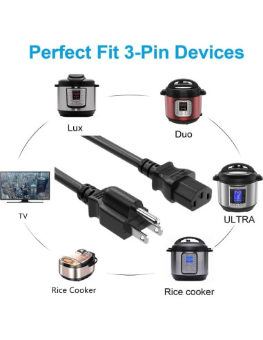 Cable de Alimentación PowerHOOD 0.91m 3 Clavijas para Proyector BenQ