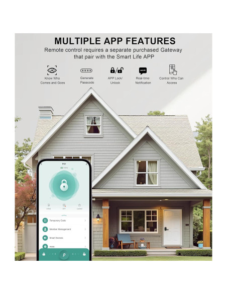 Cerradura Digital Biométrica ibicletas P01-205A Negra