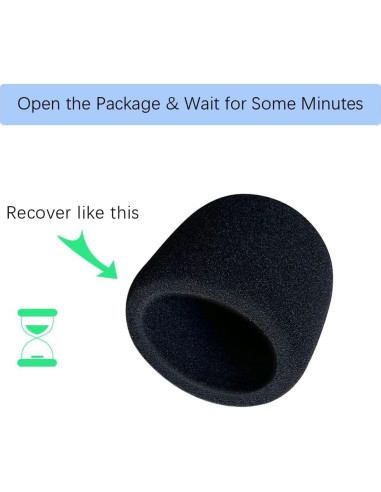 Cubierta de espuma para micrófono Blue Yeti - 2 PCS