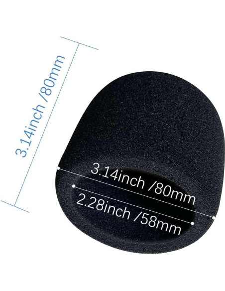 Cubierta de espuma para micrófono Blue Yeti - 2 PCS