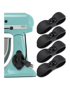 Organizador de Cables para Electrodomésticos 4PCS Negro