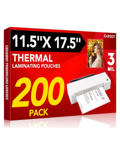 Hojas de Laminado CAREGY 200 Paquete 3 Mil 29.21 x 44.45 cm