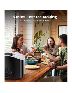 Máquina de Hielo Nugget Silonn XLIM17 Portátil 15 kg/día 2