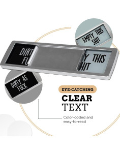 Imán Magnético Limpio Sucio Pretty Inappropriate 17.78x5.08cm 2