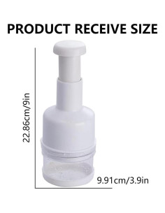 Picador de Alimentos Kakalote Blanco Manual 22.86 cm 2