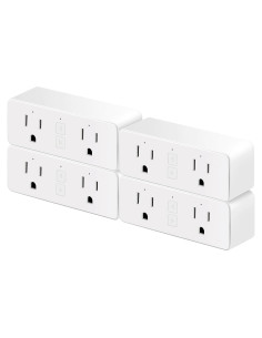 Enchufe Inteligente Doble JUNLIT 4 Tomas WiFi Control Voz