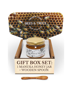 Miel de Manuka Bees & Trees 350+MGO Cruda 380g Nueva Zelanda