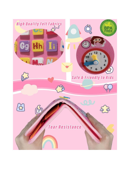 Tablero Ocupado Montessori Rosa 12 Páginas Actividades Educativas