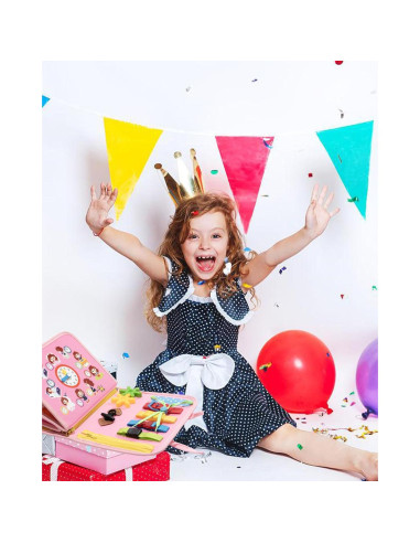 Tablero Ocupado Montessori Rosa 12 Páginas Actividades Educativas