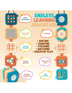 Tablero Ocupado Montessori GUANGZHOU 58x10 cm Juguete Sensorial 2