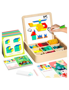 Juego de Bloques Magnéticos de Madera Edutree 248 Piezas