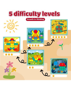 Juego de Bloques Magnéticos de Madera Edutree 248 Piezas 2