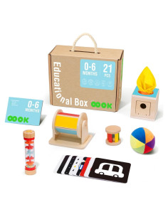 Juguetes Montessori OOOK para Bebés 0-6 Meses - Kit 6 en 1