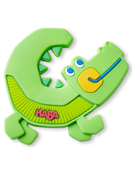 Mordedor de Silicona Cocodrilo HABA para Bebés 6-18 Meses