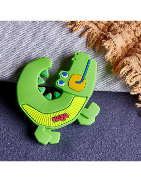 Mordedor de Silicona Cocodrilo HABA para Bebés 6-18 Meses