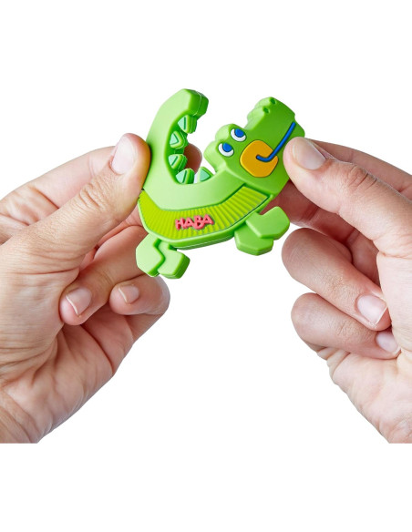 Mordedor de Silicona Cocodrilo HABA para Bebés 6-18 Meses